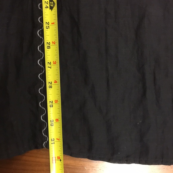 Saivana Black Cotton Silk Dress kaftan - Picture 7 of 8